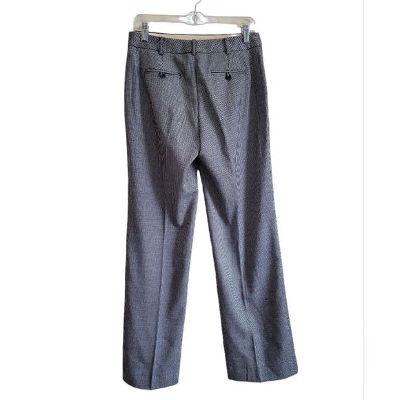 Jones New York Black and White Houndstooth Straight Leg Pants Sz 4 - Picture 2 of 8